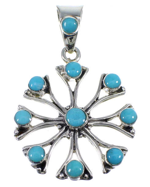Silver And Turquoise Jewelry Pendant AX51578